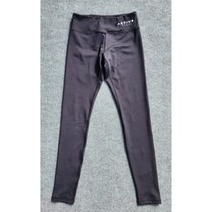 Active Research Leggings Yoga Pants‎ Athletic Workout Running Tights black sz L